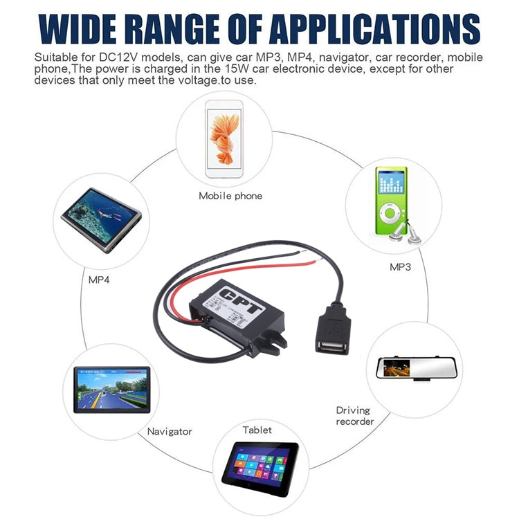 12V to 5V DC-DC 15w Step Down Power Converter Module - Module by PMC TechLife | Online Shopping South Africa | PMC TechLife | Buy Now Pay Later Mobicred