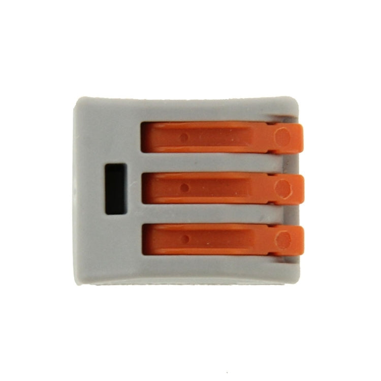10 PCS Universal Compact 3 Pin Push Clamp Solderless Wire Connector - Connectors & Terminals by PMC TechLife | Online Shopping South Africa | PMC TechLife | Buy Now Pay Later Mobicred