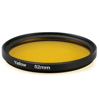 52mm Round Circle Color UV Lens Filter for GoPro HERO 4 / 3+(Yellow) - Lens Filter by PMC Jewellery | Online Shopping South Africa | PMC Jewellery | Buy Now Pay Later Mobicred