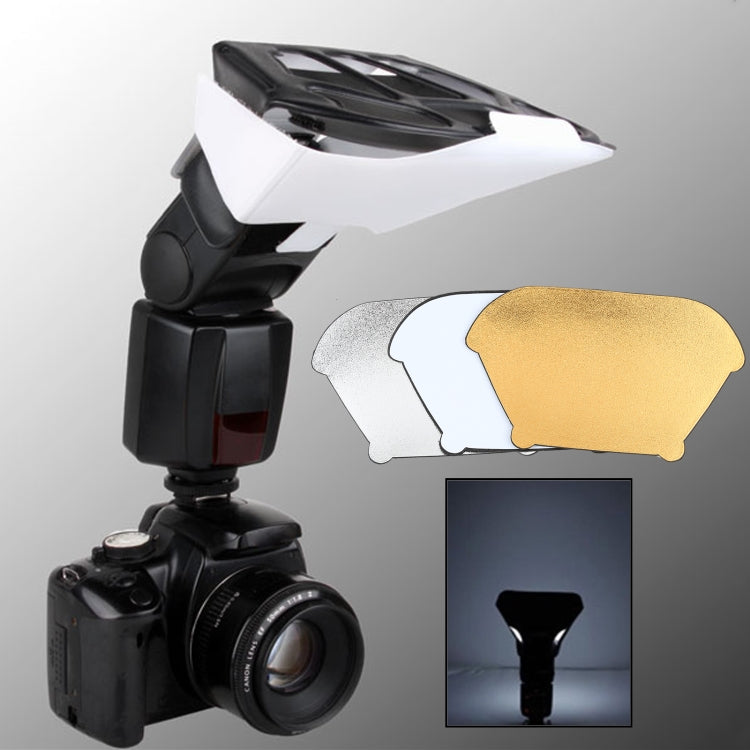 FB-20 Universal Camera Top Flash Light Speedlite Bounce Focus Flash Diffuser(Black) - free shipping - PMC TechLife - Order now!