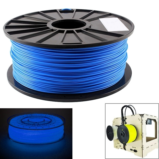 PLA 1.75 mm Luminous 3D Printer Filaments, about 345m(Blue) - Consumables by PMC Jewellery | Online Shopping South Africa | PMC Jewellery | Buy Now Pay Later Mobicred