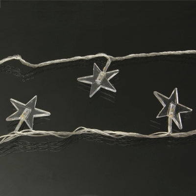 7m Pentastar Pendants Decoration String Lights, 30-LED Multi-Colored Light  (AC 12-240V / EU Plug)(Transparent) - Holiday Lights by PMC TechLife | Online Shopping South Africa | PMC TechLife | Buy Now Pay Later Mobicred