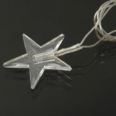 7m Pentastar Pendants Decoration String Lights, 30-LED Multi-Colored Light  (AC 12-240V / EU Plug)(Transparent) - Holiday Lights by PMC TechLife | Online Shopping South Africa | PMC TechLife | Buy Now Pay Later Mobicred