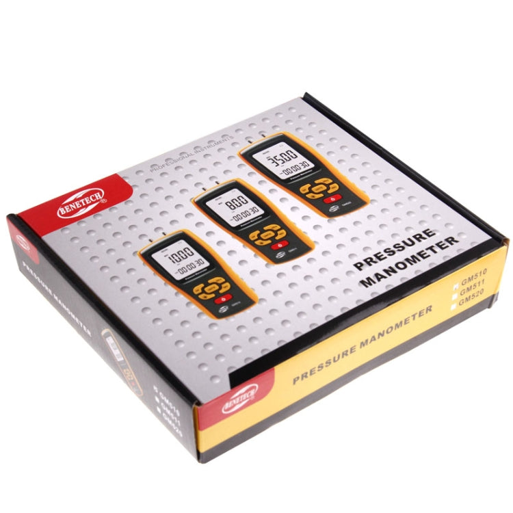 BENETECH GM520 LCD Display Pressure Manometer(Yellow) - free shipping - PMC Jewellery - Order now!