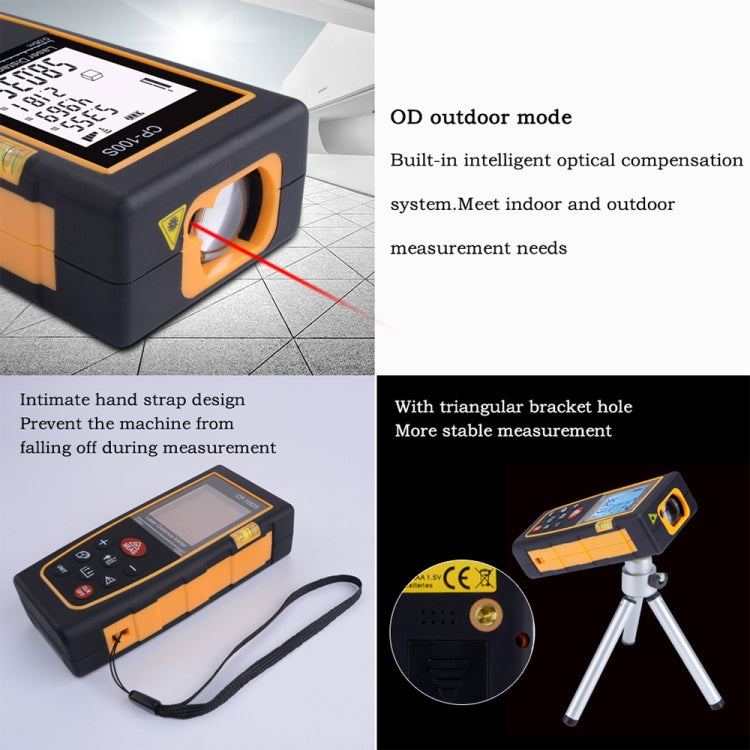 CP-100S Digital Handheld Laser Distance Meter, Max Measuring Distance: 100m - Laser Rangefinder by PMC TechLife | Online Shopping South Africa | PMC TechLife | Buy Now Pay Later Mobicred