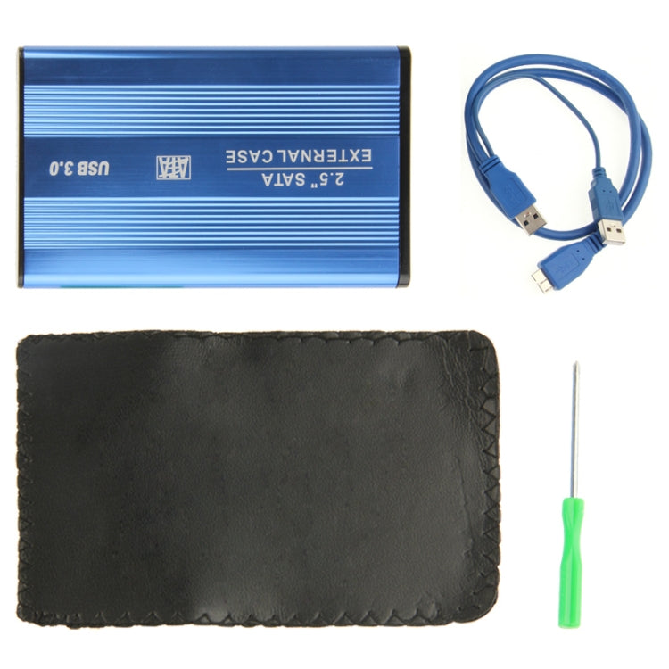 High Speed 2.5 inch HDD SATA External Case, Support USB 3.0(Blue) - HDD Enclosure by PMC TechLife | Online Shopping South Africa | PMC TechLife | Buy Now Pay Later Mobicred