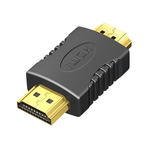 Gold Plated HDMI 19 Pin Male to HDMI 19 Pin Male Adapter, Support Full HD 1080P(Black) - Adapter by PMC Jewellery | Online Shopping South Africa | PMC Jewellery