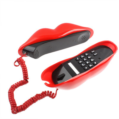 Sexy Red Hot lips Shape Wire Corded Telephone(Red) - Others by PMC Jewellery | Online Shopping South Africa | PMC Jewellery