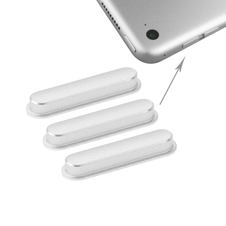 3 PCS Side Keys for iPad Air 2 / iPad 6(Silver) - iPad Air 2 (2014) by PMc TechLife | Online Shopping South Africa | PMc TechLife | Buy Now Pay Later Mobicred