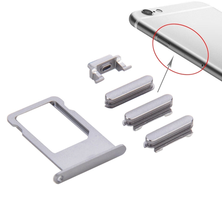 Card Tray  for iPhone 6s Plus(Grey) - iPhone 6S/6S Plus Parts by PMc TechLife | Online Shopping South Africa | PMc TechLife | Buy Now Pay Later Mobicred