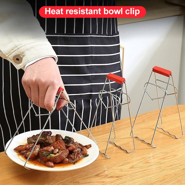 10pcs High Quality Kitchen Gadget Stainless Steel Pot Clip(Silver) - Food Clips & Clips by PMC TechLife | Online Shopping South Africa | PMC TechLife | Buy Now Pay Later Mobicred
