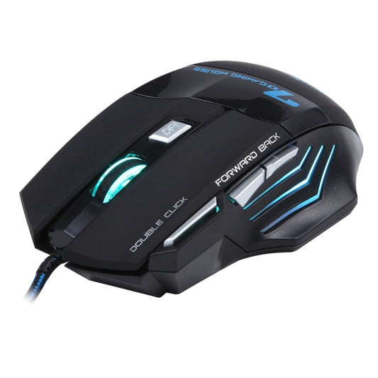 7 Buttons with Scroll Wheel 5000 DPI LED Wired Optical Gaming Mouse for Computer PC Laptop(Black) - Wired Mice by PMC Jewellery | Online Shopping South Africa | PMC Jewellery | Buy Now Pay Later Mobicred