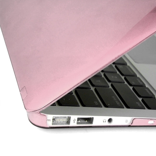 ENKAY for MacBook Air 13.3 inch (US Version) / A1369 / A1466 4 in 1 Crystal Hard Shell Plastic Protective Case with Screen Protector & Keyboard Guard & Anti-dust Plugs(Pink) - MacBook Air Cases by ENKAY | Online Shopping South Africa | PMC Jewellery | Buy Now Pay Later Mobicred