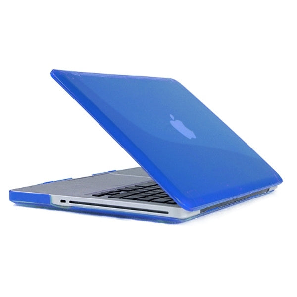 ENKAY for MacBook Pro 15.4 inch (US Version) / A1286 4 in 1 Crystal Hard Shell Plastic Protective Case with Screen Protector & Keyboard Guard & Anti-dust Plugs(Dark Blue) - MacBook Pro Cases by ENKAY | Online Shopping South Africa | PMC Jewellery | Buy Now Pay Later Mobicred