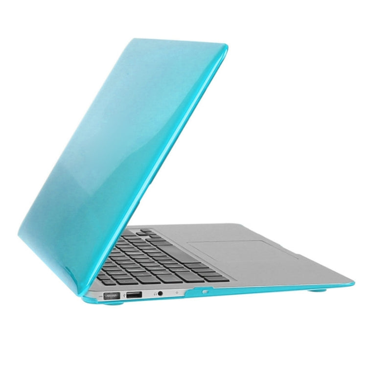 ENKAY for Macbook Air 13.3 inch (US Version) / A1369 / A1466 Hat-Prince 3 in 1 Crystal Hard Shell Plastic Protective Case with Keyboard Guard & Port Dust Plug(Blue) - MacBook Air Cases by ENKAY | Online Shopping South Africa | PMC Jewellery | Buy Now Pay Later Mobicred