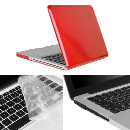 ENKAY for Macbook Pro 13.3 inch (US Version) / A1278 Hat-Prince 3 in 1 Crystal Hard Shell Plastic Protective Case with Keyboard Guard & Port Dust Plug(Red) - MacBook Pro Cases by ENKAY | Online Shopping South Africa | PMC Jewellery | Buy Now Pay Later Mobicred