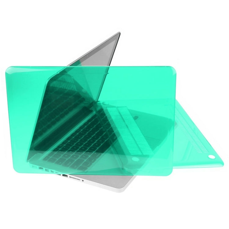 ENKAY for Macbook Pro 15.4 inch (US Version) / A1286 Hat-Prince 3 in 1 Crystal Hard Shell Plastic Protective Case with Keyboard Guard & Port Dust Plug(Green) - MacBook Pro Cases by ENKAY | Online Shopping South Africa | PMC Jewellery | Buy Now Pay Later Mobicred