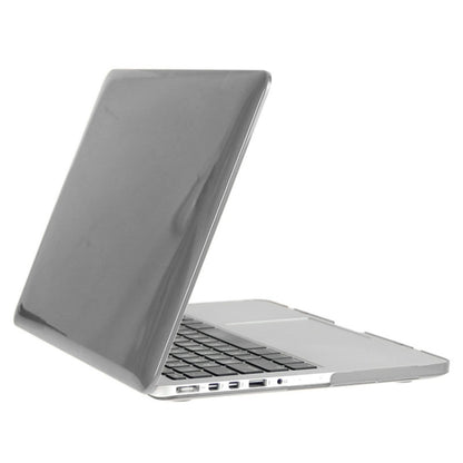 ENKAY for Macbook Pro Retina 15.4 inch (US Version) / A1398 Hat-Prince 3 in 1 Crystal Hard Shell Plastic Protective Case with Keyboard Guard & Port Dust Plug(Grey) - MacBook Pro Cases by ENKAY | Online Shopping South Africa | PMC Jewellery | Buy Now Pay Later Mobicred