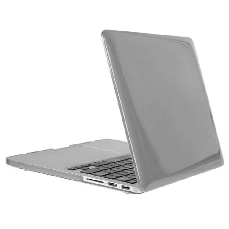 ENKAY for Macbook Pro Retina 15.4 inch (US Version) / A1398 Hat-Prince 3 in 1 Crystal Hard Shell Plastic Protective Case with Keyboard Guard & Port Dust Plug(Grey) - MacBook Pro Cases by ENKAY | Online Shopping South Africa | PMC Jewellery | Buy Now Pay Later Mobicred