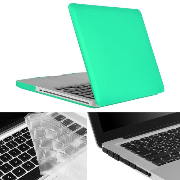 ENKAY for Macbook Pro 15.4 inch (US Version) / A1286 Hat-Prince 3 in 1 Frosted Hard Shell Plastic Protective Case with Keyboard Guard & Port Dust Plug(Green) - MacBook Pro Cases by ENKAY | Online Shopping South Africa | PMC Jewellery | Buy Now Pay Later Mobicred