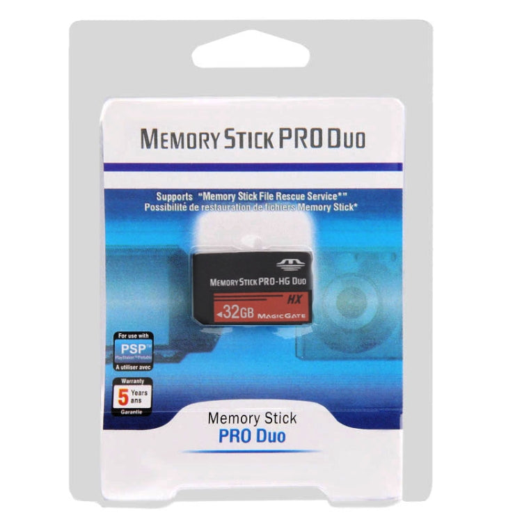 32GB Memory Stick Pro Duo HX Memory Card - 30MB / Second High Speed, for Use with PlayStation Portable (100% Real Capacity) - Memory Stick Card by PMC Jewellery | Online Shopping South Africa | PMC Jewellery | Buy Now Pay Later Mobicred