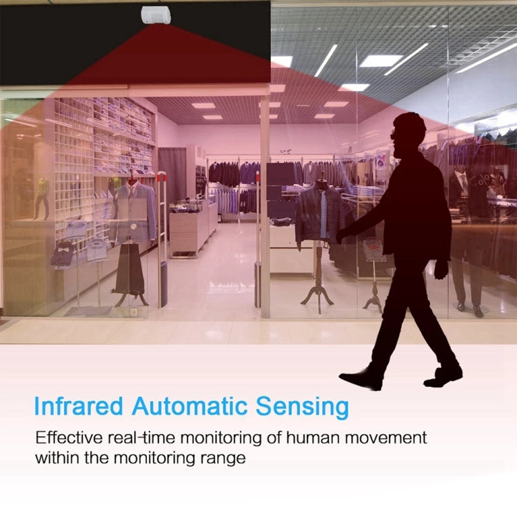 F622-108 Electro Guard Watch IR Remote Detection System / Wireless Doorbell(White) - Wireless Doorbell by PMC TechLife | Online Shopping South Africa | PMC TechLife