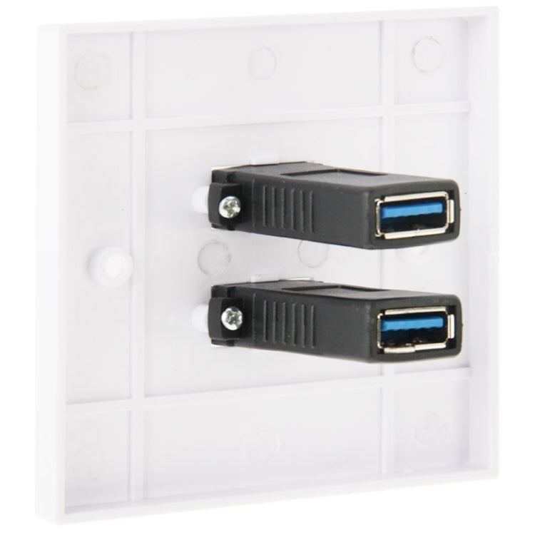 Dual USB 3.0 Female Plugs Home Wall Charger Plate Wall Plate Panel - free shipping - PMC TechLife - Order now!
