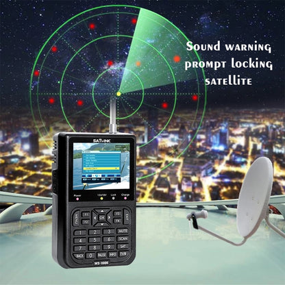 SATLINK WS6906 3.5 inch LCD Colour Screen Portable Digital Satellite Finder Meter(US Plug) - Satellite Finder by PMC Jewellery | Online Shopping South Africa | PMC Jewellery | Buy Now Pay Later Mobicred