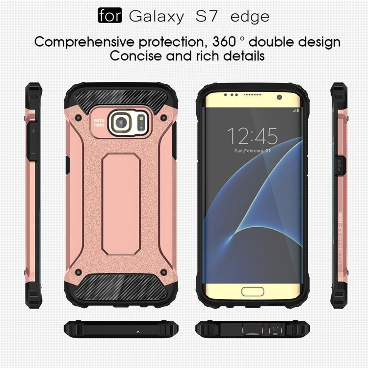 For Galaxy S7 Edge / G935 Tough Armor TPU + PC Combination Case (Rose Gold) - Galaxy Phone Cases by PMC TechLife | Online Shopping South Africa | PMC TechLife