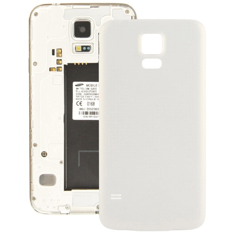 For Galaxy S5 / G900 High Quality Back Cover  (White) - Back Cover by PMC Jewellery | Online Shopping South Africa | PMC Jewellery | Buy Now Pay Later Mobicred