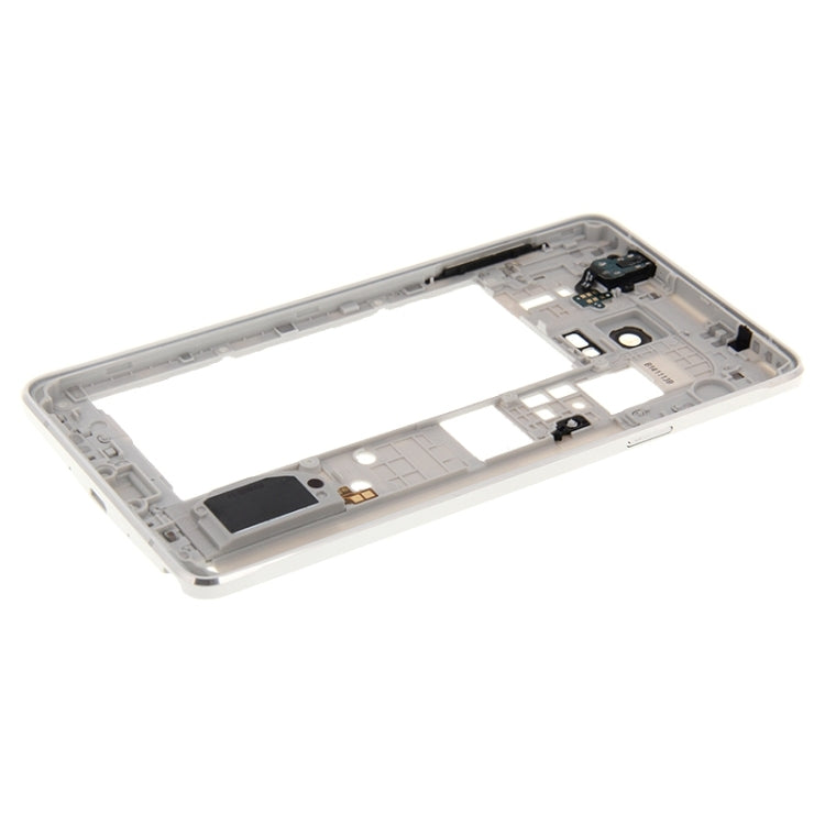 For Galaxy Note 4 / N910F Middle Frame Bezel Back Plate Housing Camera Lens Panel  (White) - Frame Bezel Plate by PMC Jewellery | Online Shopping South Africa | PMC Jewellery | Buy Now Pay Later Mobicred