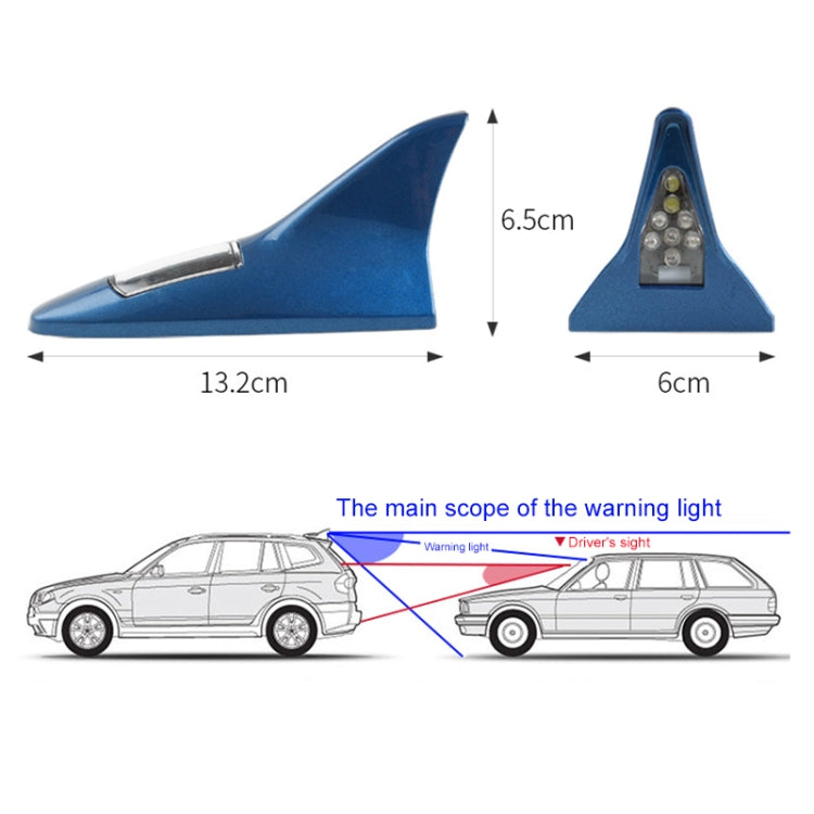 Solar Shark Fin High-positioned Alarm Light(Grey) - Warning Lights by PMC TechLife | Online Shopping South Africa | PMC TechLife | Buy Now Pay Later Mobicred