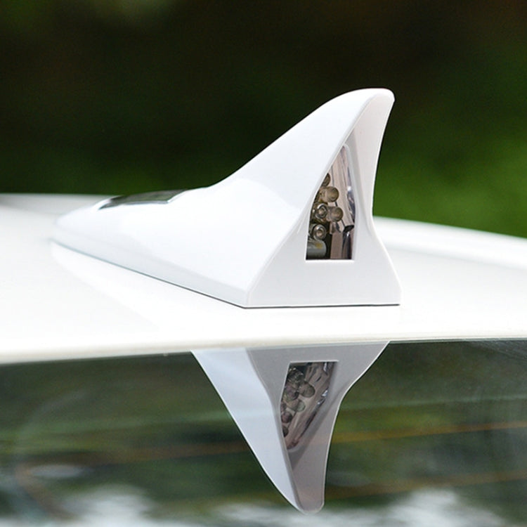 Solar Shark Fin High-positioned Alarm Light(White) - Warning Lights by PMC TechLife | Online Shopping South Africa | PMC TechLife | Buy Now Pay Later Mobicred