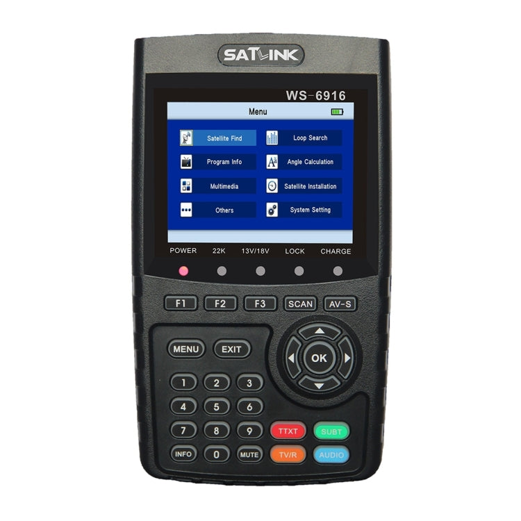SATLINK WS6916 Digital Satellite Signal Finder Meter, 3.5 inch TFT LCD Screen, Support DVB-S / S2, MPEG-2 / MPEG-4(US Plug) - Satellite Finder by PMC TechLife | Online Shopping South Africa | PMC TechLife | Buy Now Pay Later Mobicred