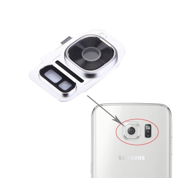 For Galaxy S7 / G930 10pcs Rear Camera Lens Cover + Flashlight Bracker (Silver) - Camera by PMC Jewellery | Online Shopping South Africa | PMC Jewellery