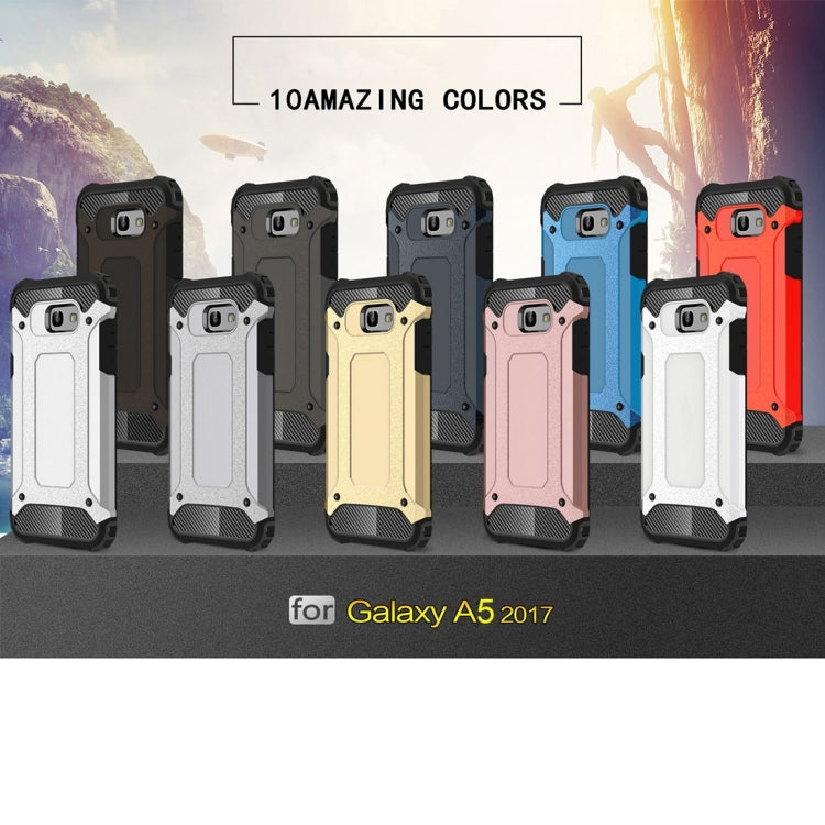 For Galaxy A5 (2017) / A520 Tough Armor TPU + PC Phone Case(Gold) - Galaxy Phone Cases by PMC TechLife | Online Shopping South Africa | PMC TechLife