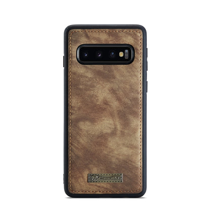 For Samsung Galaxy S10 CaseMe-008 Detachable Multifunctional Flip Leather Phone Case(Brown) - Galaxy Phone Cases by CaseMe | Online Shopping South Africa | PMC Jewellery | Buy Now Pay Later Mobicred