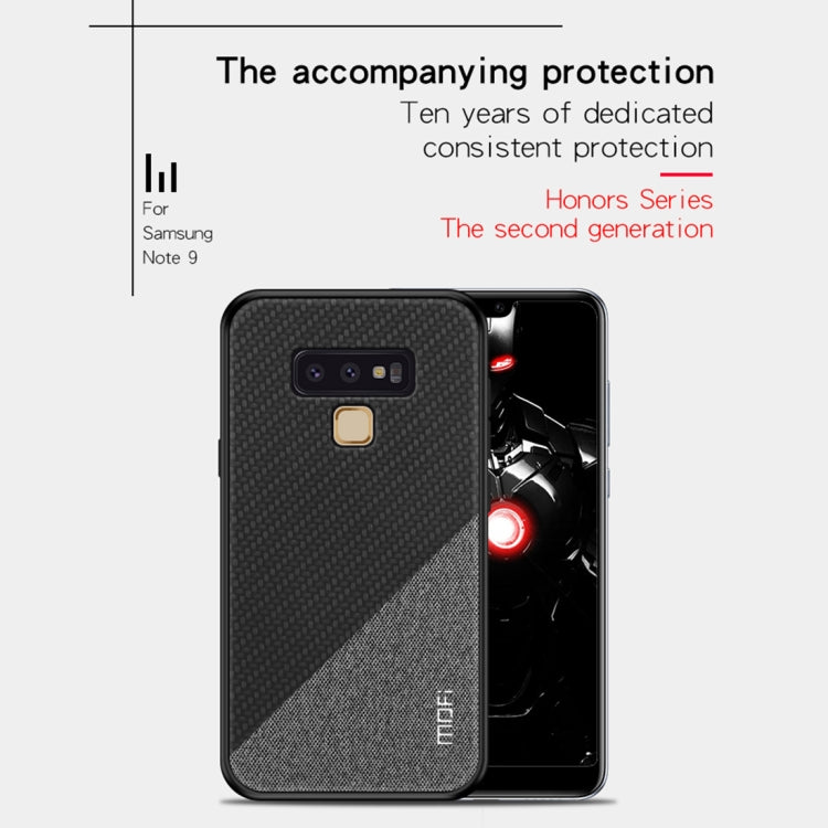 MOFI Honors Series Full Coverage TPU + PC + Cloth Pasted Case for Galaxy Note 9(Black) - Galaxy Phone Cases by MOFI | Online Shopping South Africa | PMC Jewellery