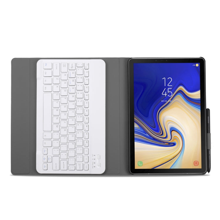 A720 Bluetooth 3.0 Ultra-thin Detachable Bluetooth Keyboard Leather Tablet Case + Leather Tablet Case for Samsung Galaxy Tab S5e T720, with Pen Slot & Holder(Gold) - Samsung Keyboard by PMC Jewellery | Online Shopping South Africa | PMC Jewellery