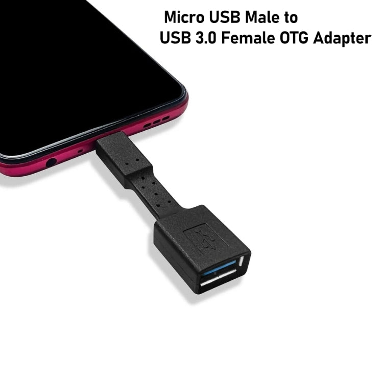 5 PCS Micro USB Male to USB 3.0 Female OTG Adapter (Green) - OTG Adapter by PMC Jewellery | Online Shopping South Africa | PMC Jewellery | Buy Now Pay Later Mobicred