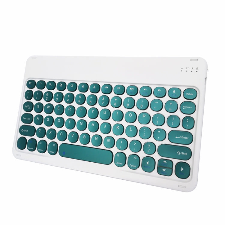 X3 10 inch Universal Tablet Round Keycap Wireless Bluetooth Keyboard (Dark Green) - Universal Keyboard by PMC TechLife | Online Shopping South Africa | PMC TechLife