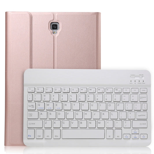 A590 Ultra-thin Detachable Magnetic Bluetooth Keyboard Leather Tablet Case for Galaxy Tab A 10.5 T590 / T595, with Holder(Rose Gold) - Samsung Keyboard by PMC Jewellery | Online Shopping South Africa | PMC Jewellery