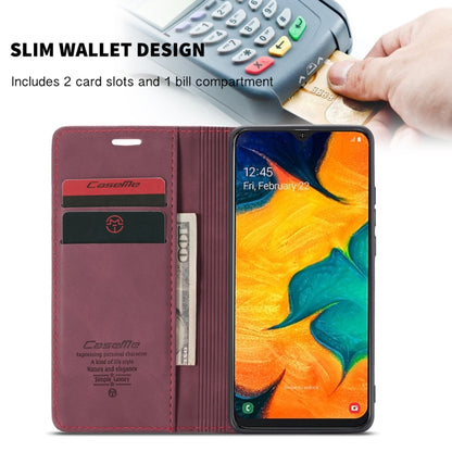 CaseMe-013 Multifunctional Retro Frosted Horizontal Flip Leather Case for Galaxy A40, with Card Slot & Holder & Wallet(Wine Red) - Galaxy Phone Cases by CaseMe | Online Shopping South Africa | PMC Jewellery | Buy Now Pay Later Mobicred