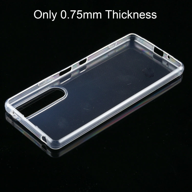 For Sony Xperia 1 III 0.75mm Ultra-thin Transparent TPU Soft Protective Case (Transparent) - Sony Cases by PMC TechLife | Online Shopping South Africa | PMC TechLife