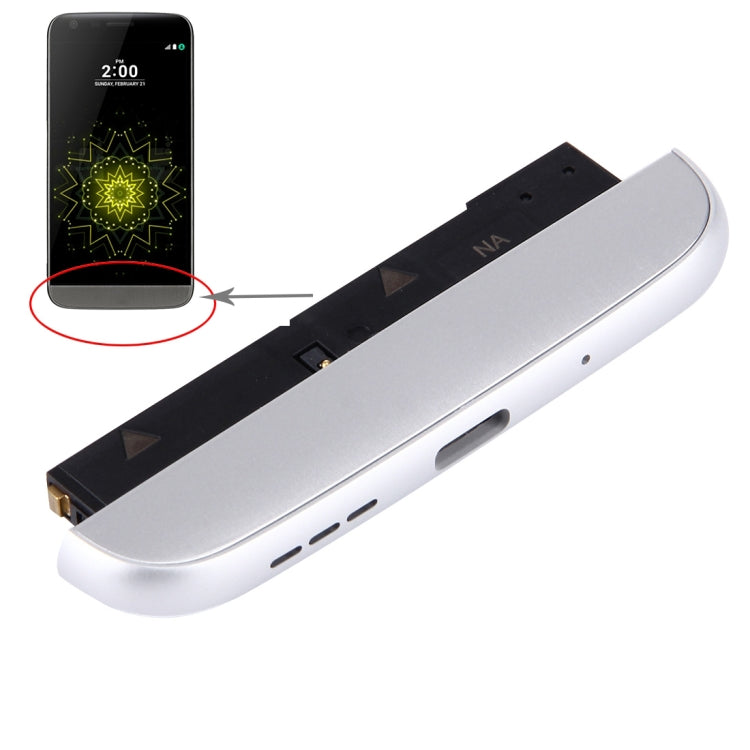 Bottom (Charging Dock + Microphone + Speaker Ringer Buzzer) Module for LG G5 / H840 / H850 / H845 / H830(Silver) - For LG by PMC TechLife | Online Shopping South Africa | PMC TechLife | Buy Now Pay Later Mobicred