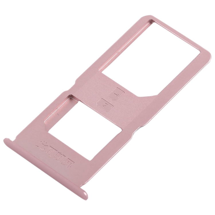 For Vivo X6S Plus 2 x SIM Card Tray (Rose Gold) - Card Socket by PMc TechLife | Online Shopping South Africa | PMc TechLife | Buy Now Pay Later Mobicred