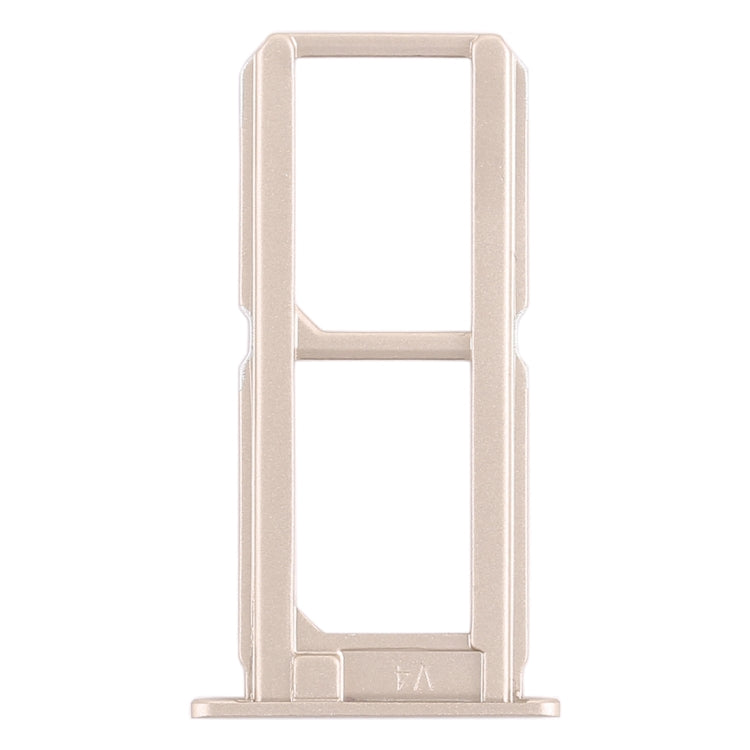 For Vivo X7 2 x SIM Card Tray (Gold) - Card Socket by PMc TechLife | Online Shopping South Africa | PMc TechLife | Buy Now Pay Later Mobicred