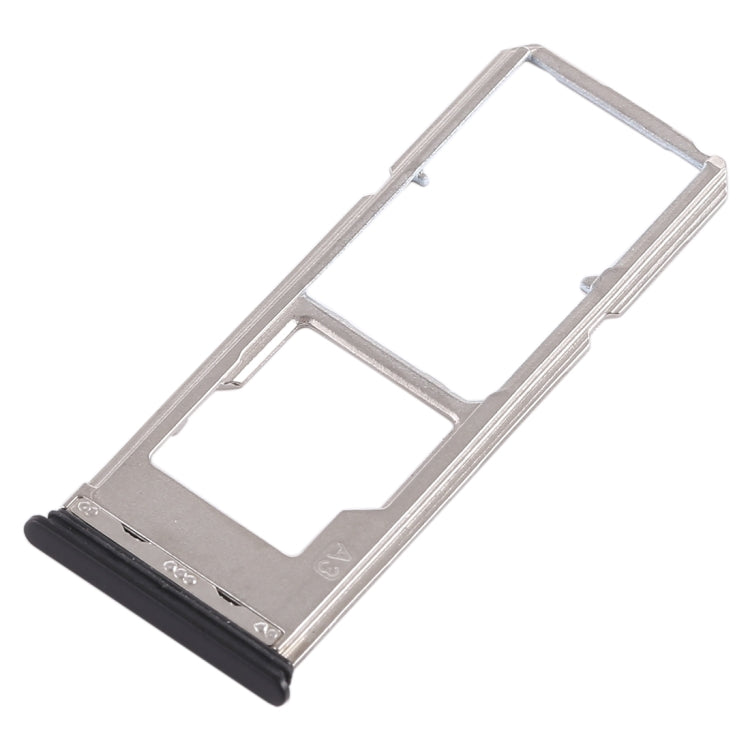 For Vivo Y53 2 x SIM Card Tray + Micro SD Card Tray (Black) - Card Socket by PMc TechLife | Online Shopping South Africa | PMc TechLife | Buy Now Pay Later Mobicred