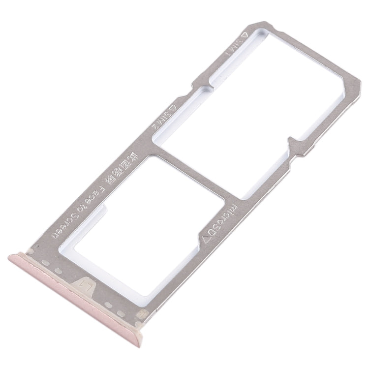 For OPPO A79 2 x SIM Card Tray + Micro SD Card Tray (Gold) - Card Socket by PMc TechLife | Online Shopping South Africa | PMc TechLife | Buy Now Pay Later Mobicred