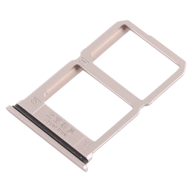 For Vivo X9s 2 x SIM Card Tray (Gold) - Card Socket by PMc TechLife | Online Shopping South Africa | PMc TechLife | Buy Now Pay Later Mobicred